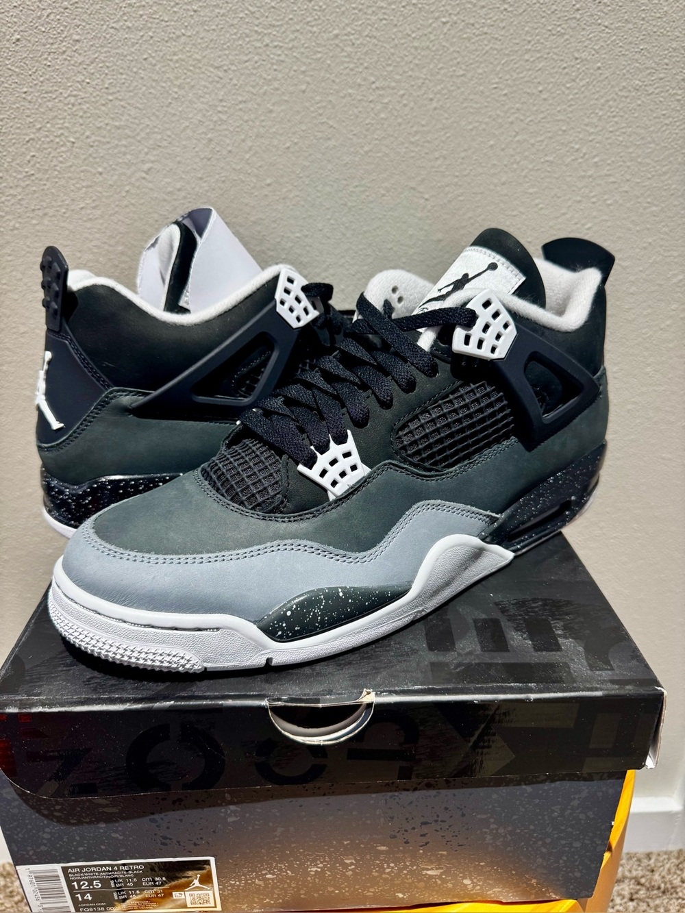 Air Jordan 4 Retro  “Fear” Size 12.5